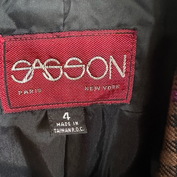 Vintage Sasson Plaid Blazer - Picture 6 of 12